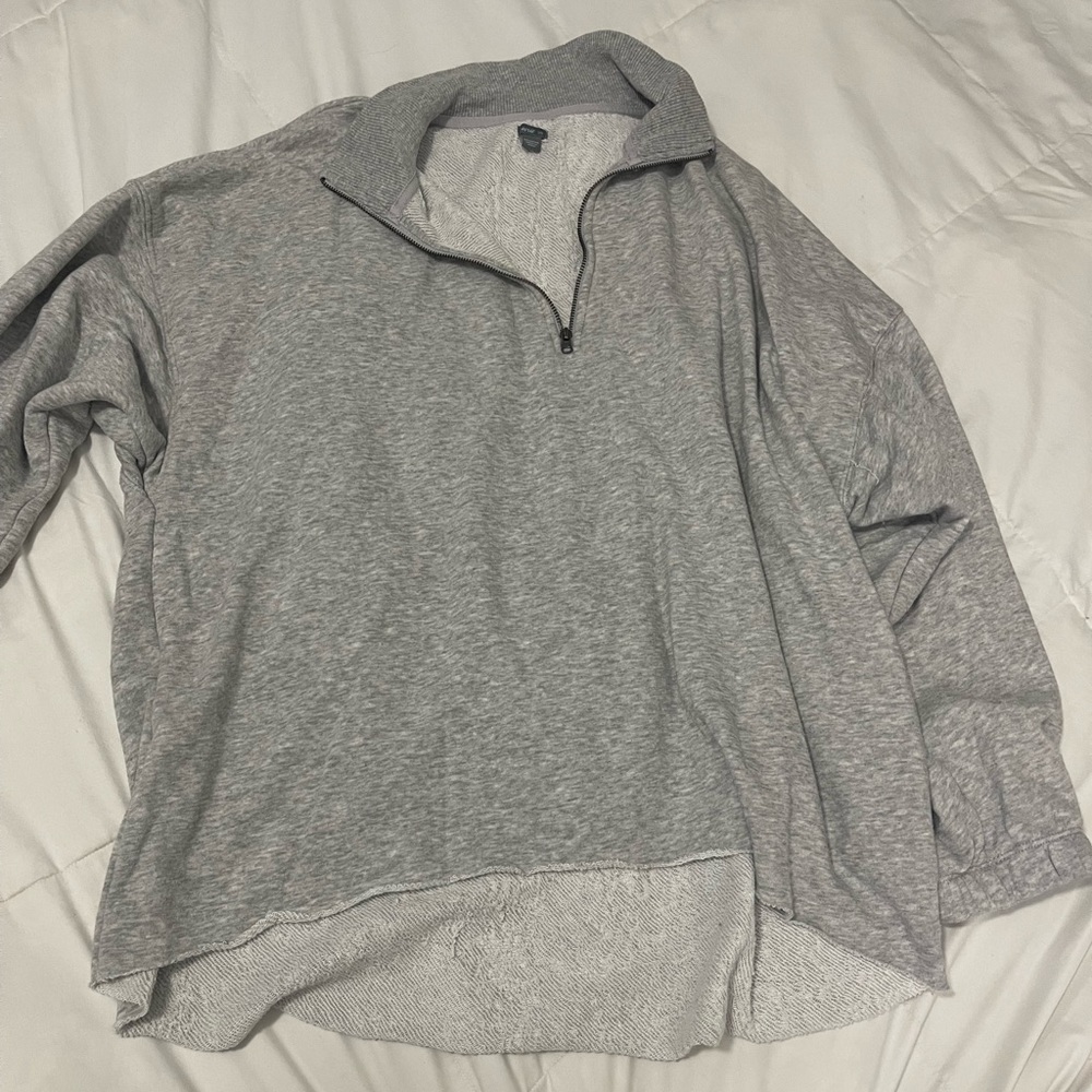 Quarter zip sweatshirt oversized